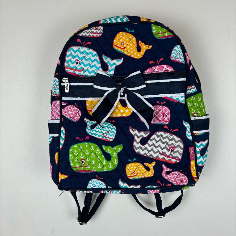 N.Gil narwhal colorful quilted backpack-EUC - Picture 2 of 11